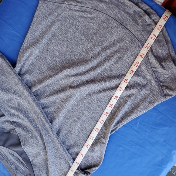 NWT Gottex scoop neck long sleeve-Sz Small🤩 Heather gray, form fitting ♥️ - Picture 9 of 9